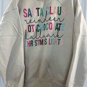 Festive Cream Holiday Sweater